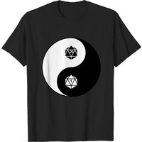 T-shirt pour hommes Yin Yang D20 dés Donjons et Dragons — T-shirts pour hommes