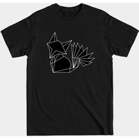 Origami Fox Men's T-Shirt in Black