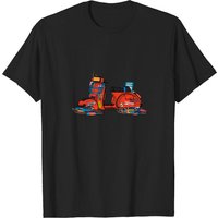 Vintage Futuristic Vespa Cyberpunk T-Shirt for Men