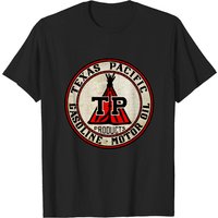 Texas Oil Gasoline T-Shirt for Men in Black