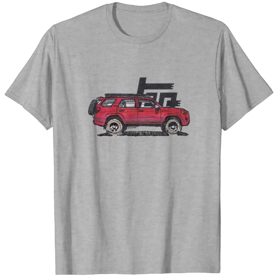 5th Gen 4Runner TRD Red T-Shirt for Men