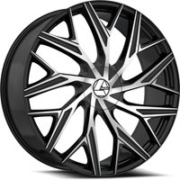 Azara Aza-527 Gloss Black Machined 18x8 Rims 5x100 Bolt Pattern — Wheels & Rims