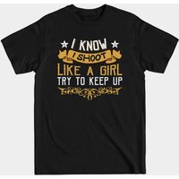 Je Tire Comme Une Fille Essayez De Suivre T-Shirt Pour Hommes — T-shirts pour hommes