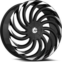 Roues Azara Aza-534 Noir Brillant Mécanisé - 18x8 - 5x100 - 35 Offset