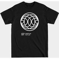T-shirt Daft Punk Da Funk pour hommes en noir — T-shirts pour hommes
