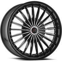 Roues Cavallo CLV-32 Noir Brillant Usiné - 18x8 - 5x100 - 35 Offset