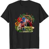 T-shirt pour hommes Gilligans Island The Castaways Distressed — T-shirts pour hommes