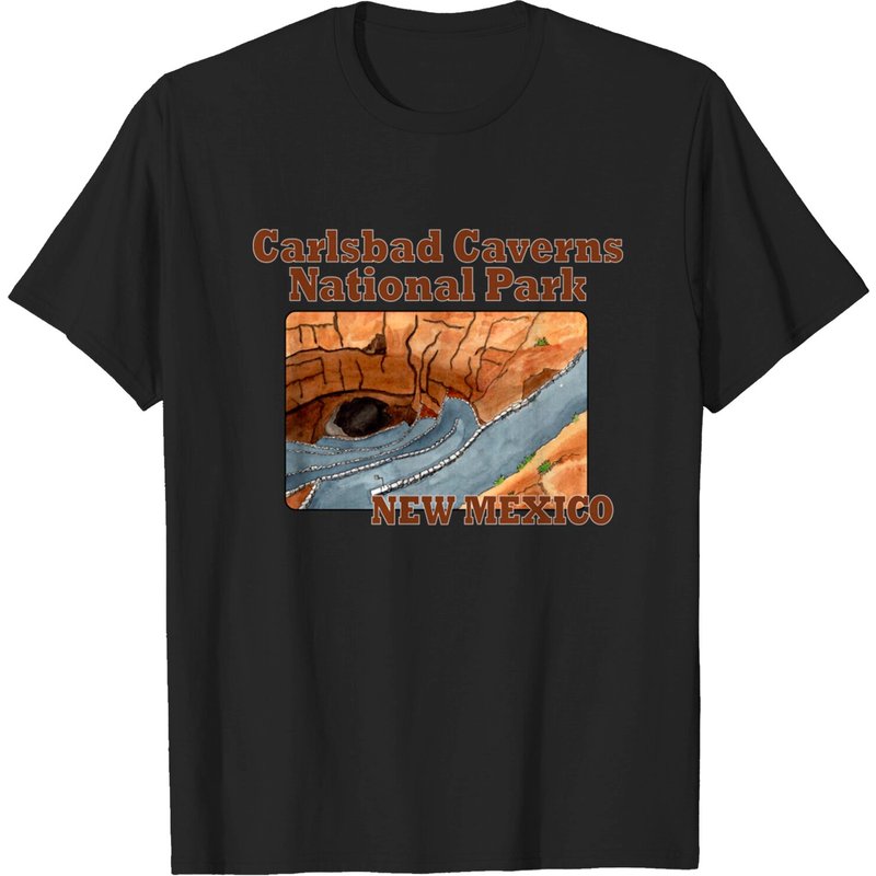 T-shirt pour hommes Carlsbad Caverns National Park - Noir