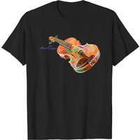 T-shirt Noir pour Hommes Violin