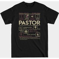 T-shirt Pastor pour hommes - T-shirt multitâche noir