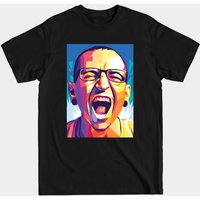 T-shirt pour hommes avec illustration pop art de Chester Bennington — T-shirts pour hommes