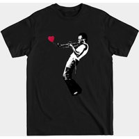 T-shirt noir pour hommes Banksy × Miles Davis
