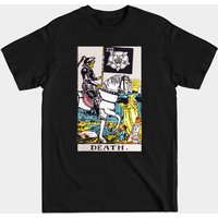 T-shirt pour hommes avec carte de tarot de la Mort