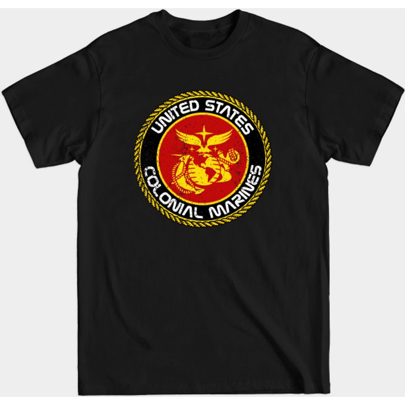 T-shirt US Colonial Marines Seal Weathered Aliens pour hommes — T-shirts pour hommes