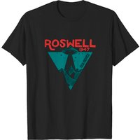 Roswell New Mexico 1947 UFO Beam Flying Saucer Abduction T-Shirt — Mens T Shirts