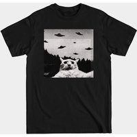 UFO Selfie Funny Cat Men's T-Shirt — Mens T Shirts