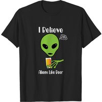 I Believe Aliens Like Beer - Men's T-Shirt