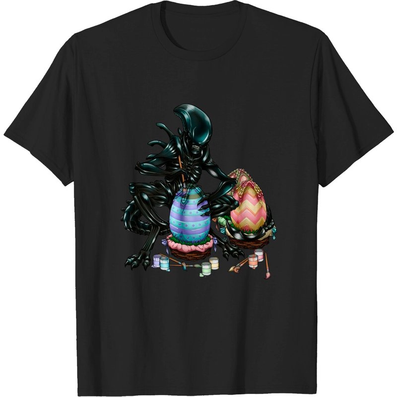 Time To Paint The Eggs - Alien T-Shirt for Men — Mens T Shirts