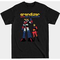 Grendizer Ufo Robot Men's Black T-Shirt