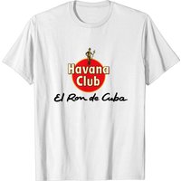 T-shirt Havana Club Label Logo Spirit El Ron De Cuba Vintage — T-shirts pour hommes