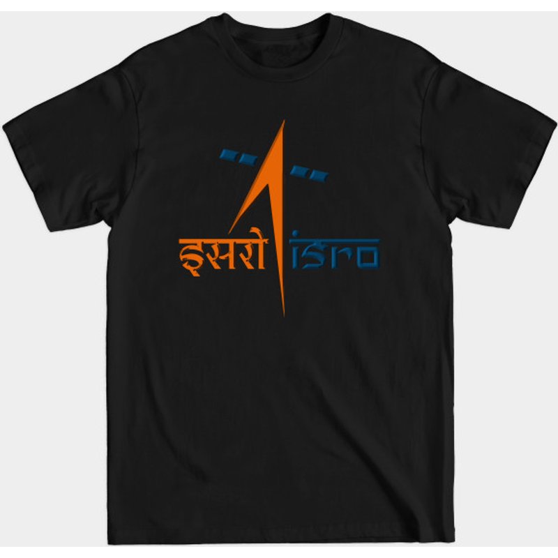 T-shirt pour hommes avec logo de l'Organisation indienne de recherche spatiale