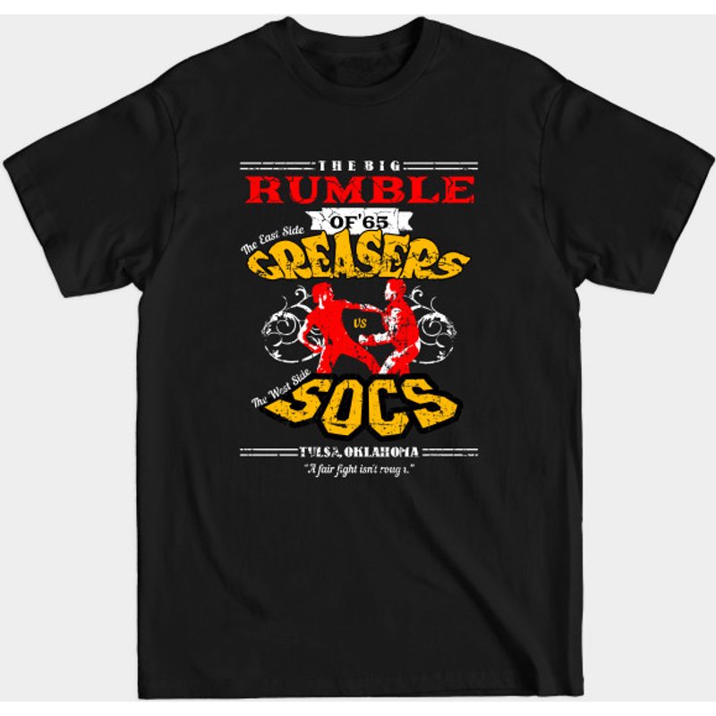 T-shirt Distressed Greasers vs. Socs - The Outsiders