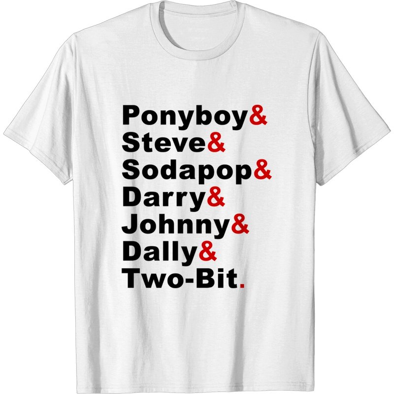 T-shirt pour hommes The Outsiders Names
