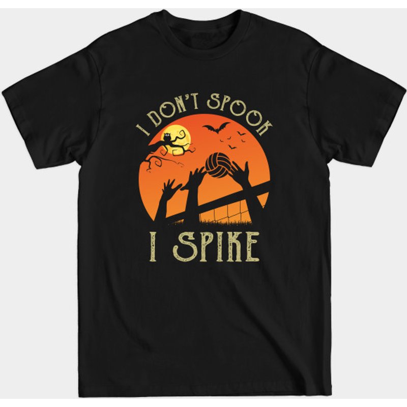 T-shirt Halloween Volleyball Je Ne Fais Pas Peur Je Spike — T-shirts pour hommes