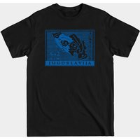 Vintage Yugoslavia Postage Stamp Design T-Shirt for Men