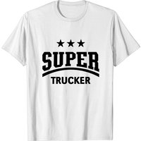 Super Trucker Black T-Shirt for Men