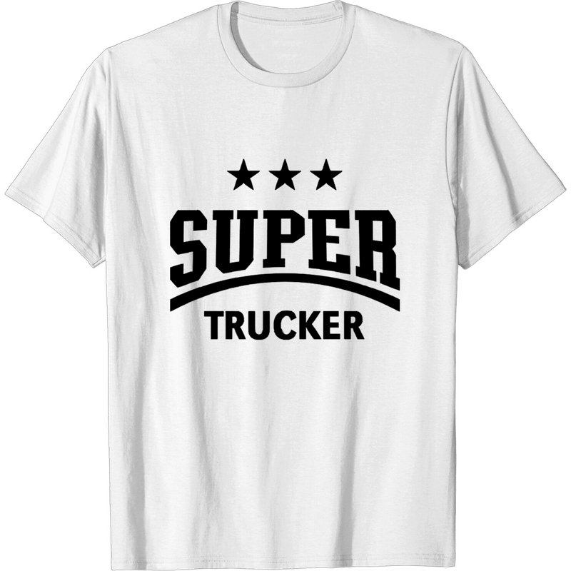 T-shirt Super Trucker Noir pour Hommes — T-shirts pour hommes