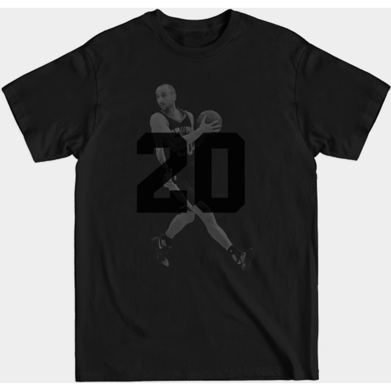 Manu Ginobili 20 Men's T-Shirt in Royal Blue — Mens T Shirts