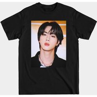 Jin BTS - Jin - T-shirt pour hommes en noir — T-shirts pour hommes