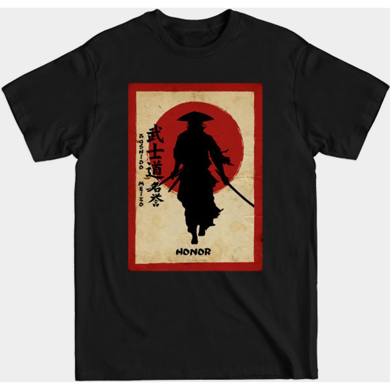 Bushido Honor Men's Black T-Shirt — Mens T Shirts