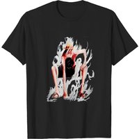 T-shirt Noir pour Hommes Monkey D Luffy