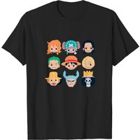 Straw Hat Pirates Chibi Face Men's T-Shirt — Mens T Shirts
