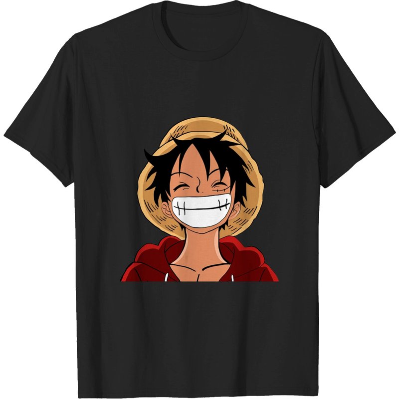 T-shirt pour hommes Luffy en noir — T-shirts pour hommes