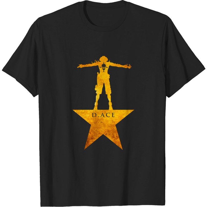 T-shirt D Ace Portgas D Ace pour hommes en noir — T-shirts pour hommes