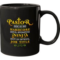 Mug Pastor Parce que Ninja Écraseur de Diable N'est Pas un Titre — Tasses et gobelets