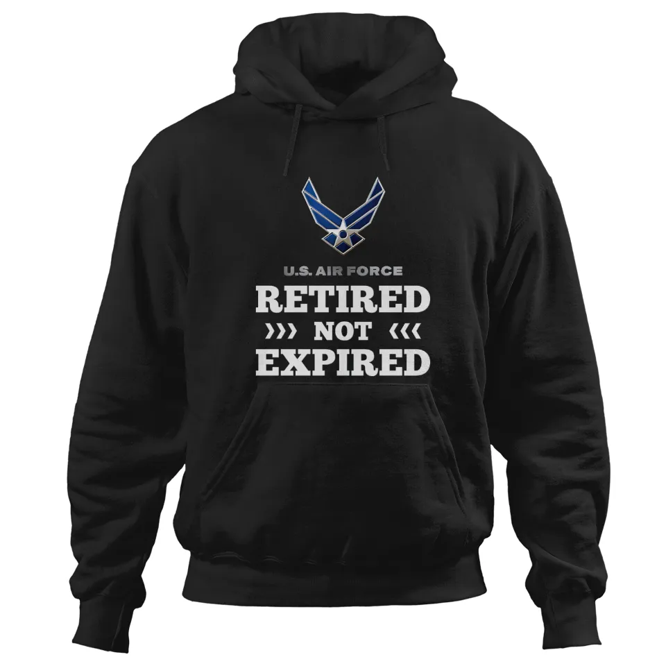Hoodie Airforce Vétéran Retraité Non Expiré pour Unisexe — Sweats à capuche pour hommes