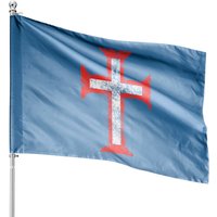 Order of Christ Cross-Templar Portugal Distressed House Flag — Decorative Flags