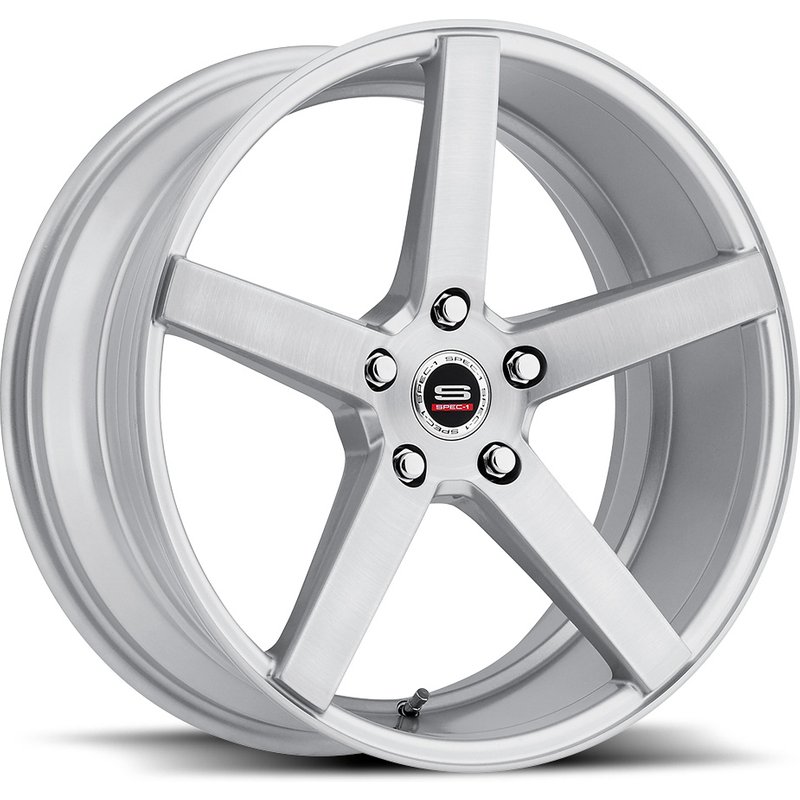 Roues Spec-1 SP-36 Argent Brossé 18x8 avec Motif de Boulons 5x114.3 — Roues et jantes
