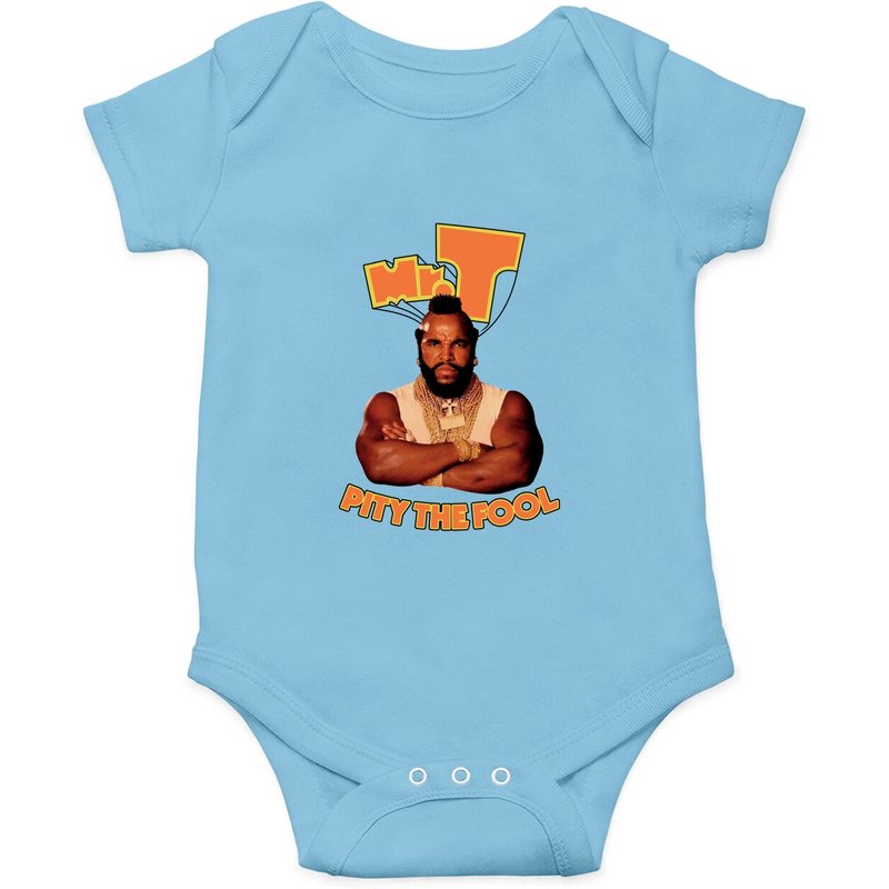 Mr. T 1980's Lutteur Boxeur Pitié Le Fou Onesie Adulte — Bodys bébé