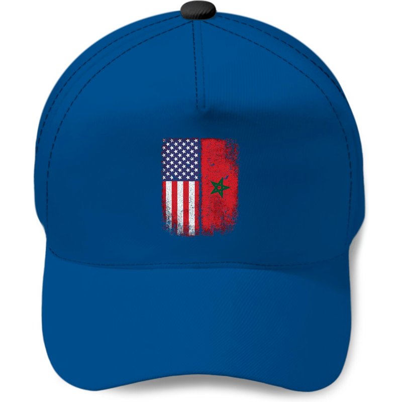 Casquette avec Drapeau Américain Maure et Ajustement Personnalisé — Casquette de baseball