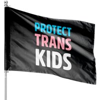 Drapeaux de Maison Protect Trans Kids - Impression Recto-Verso