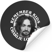 Autocollants Remember Kids Charlie Loves You - Charles Manson — Autocollants et stickers