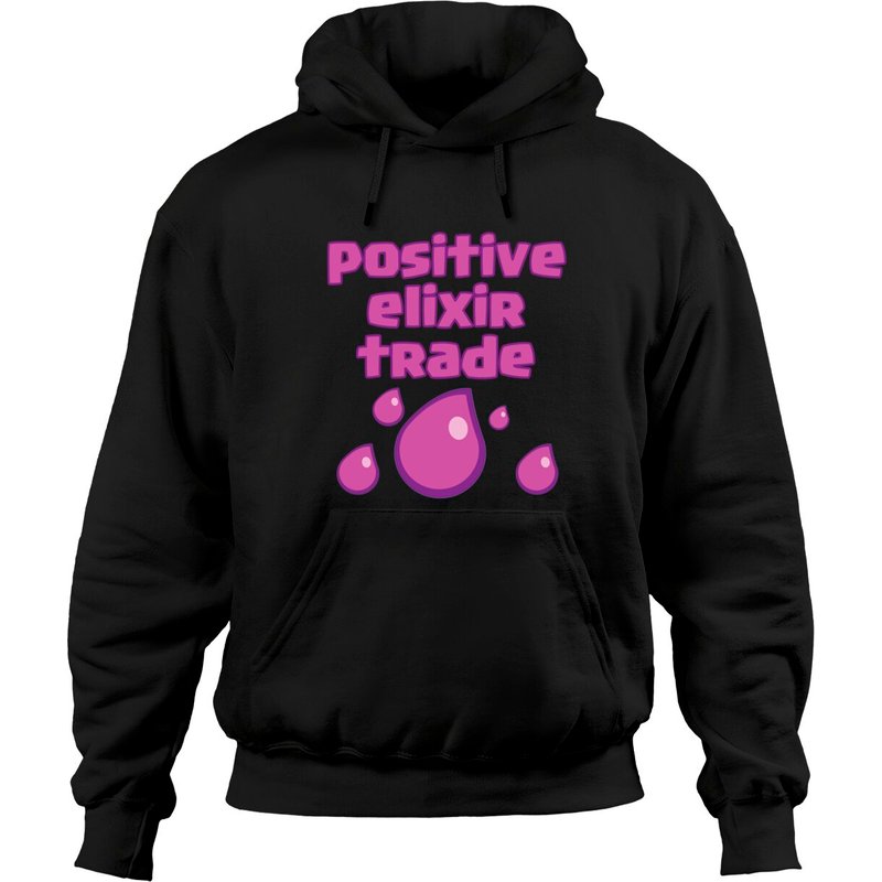 Elixir Clash Royale Unisex Black Hoodie