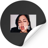 Sasha Gray Love Stickers - Classic Square Design