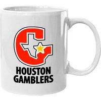Defunct Houston Gamblers Ceramic Mug
