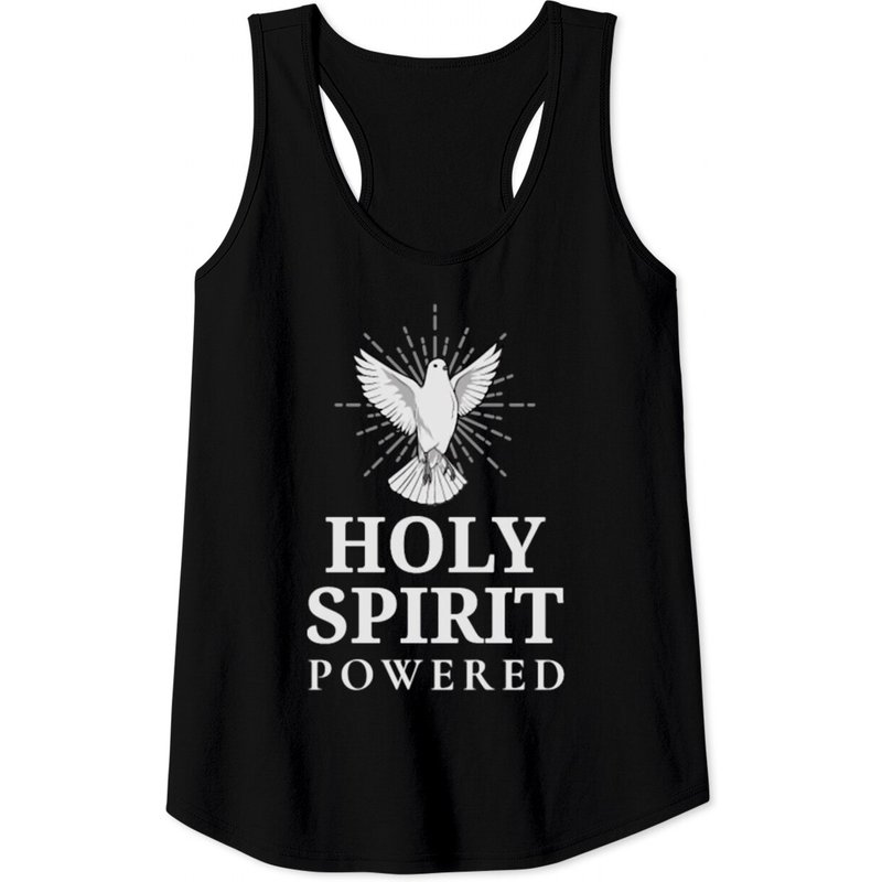 Débardeurs Holy Spirit Powered pour hommes en noir — T-shirts pour hommes
